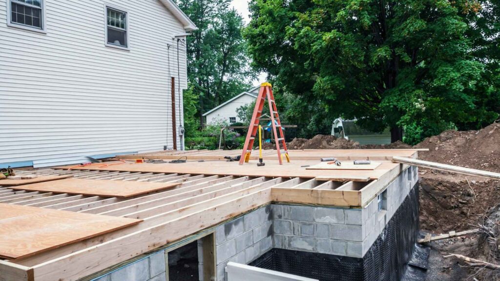 Residential Home Addition Construction Building Site